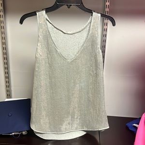 Chan Luu silver sequin top